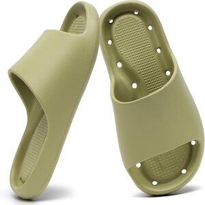 Unisex Shower Shoes Cushioned Foam Waterproof Anti-Slip Slides for Pool Gym
